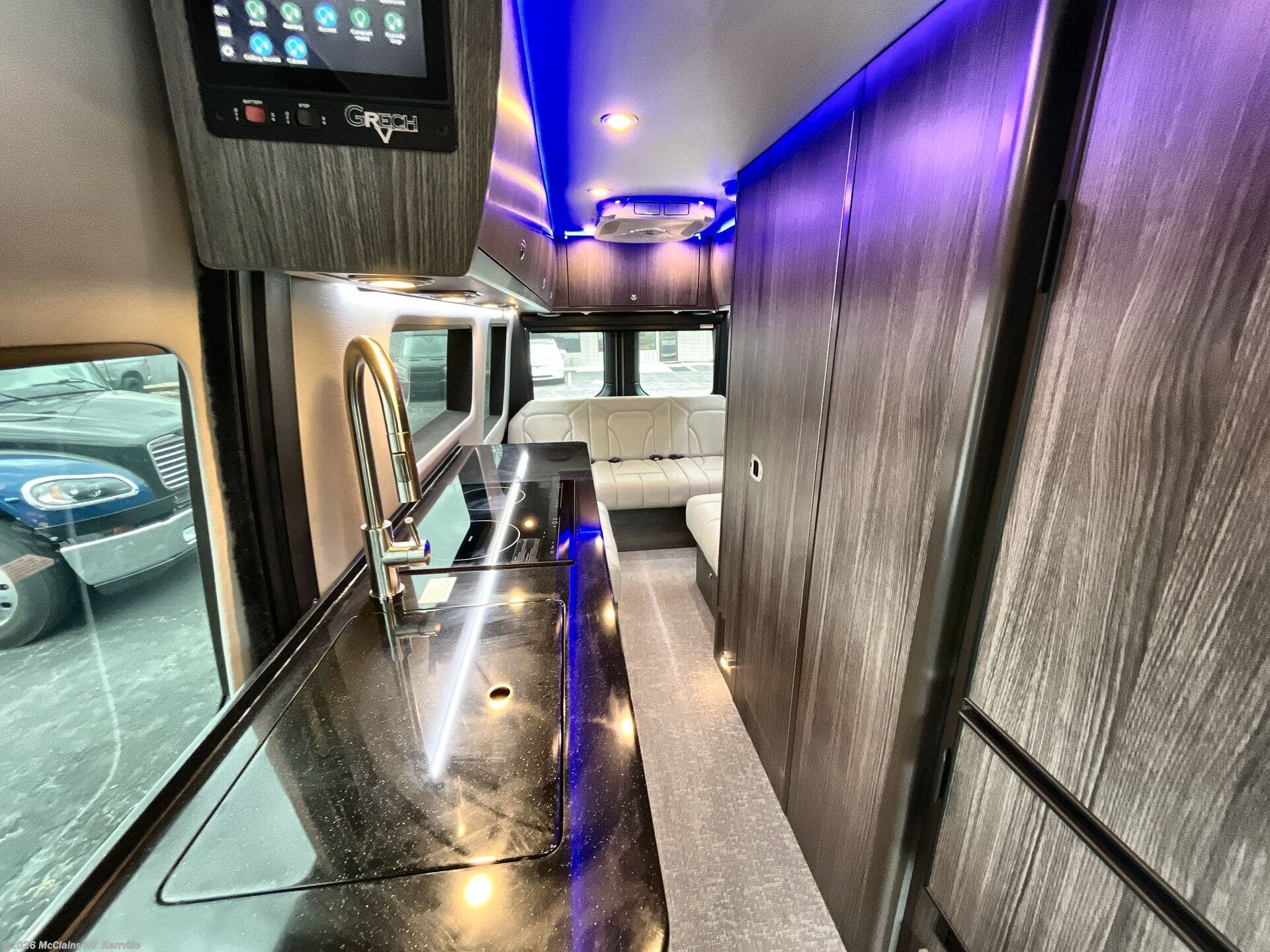 2025 Grech RV Terreno AWD TOUR-ION - New Class B For Sale by McClains RV  in Kerrville, Texas features Full Body Paint, Driver's Door, Convection Microwave, LP Detector, Removable Table