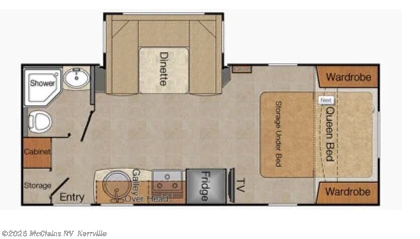 2015 Lance 1995 - Used Travel Trailer For Sale by McClains RV  in Kerrville, Texas features 50 Amp Service, Air Conditioning, Slideout, TV, Refrigerator