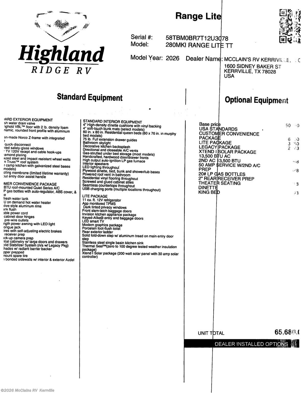 New 2026 Highland Ridge Open Range LITE 280MKI available in Kerrville, Texas