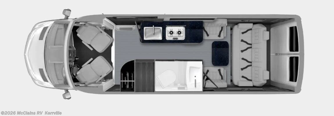 2027 Grech RV Strada AWD TOUR-ION - New Class B For Sale by McClains RV  in Kerrville, Texas features Toilet, Backup Monitor, TV, Batteries, LP Detector