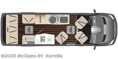 2013 Airstream Interstate LOUNGE - Used Class B For Sale by McClains RV  in Kerrville, Texas features 50 Amp Service, Smoke Detector, Backup Monitor, CO Detector, LP Detector