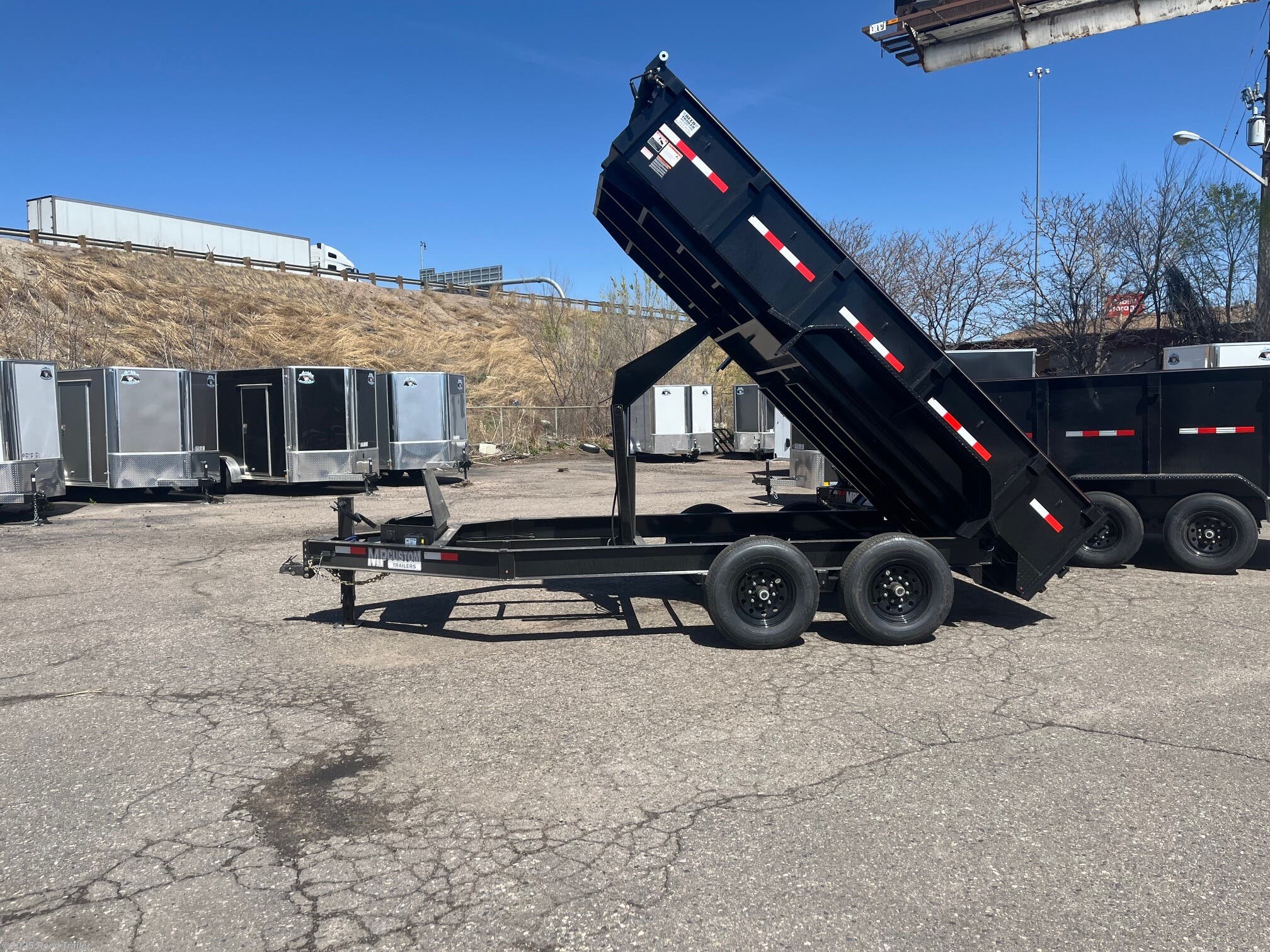 2025 MP Custom Trailers 83x14 14k 2ft side walls w/one piece 7ga floor