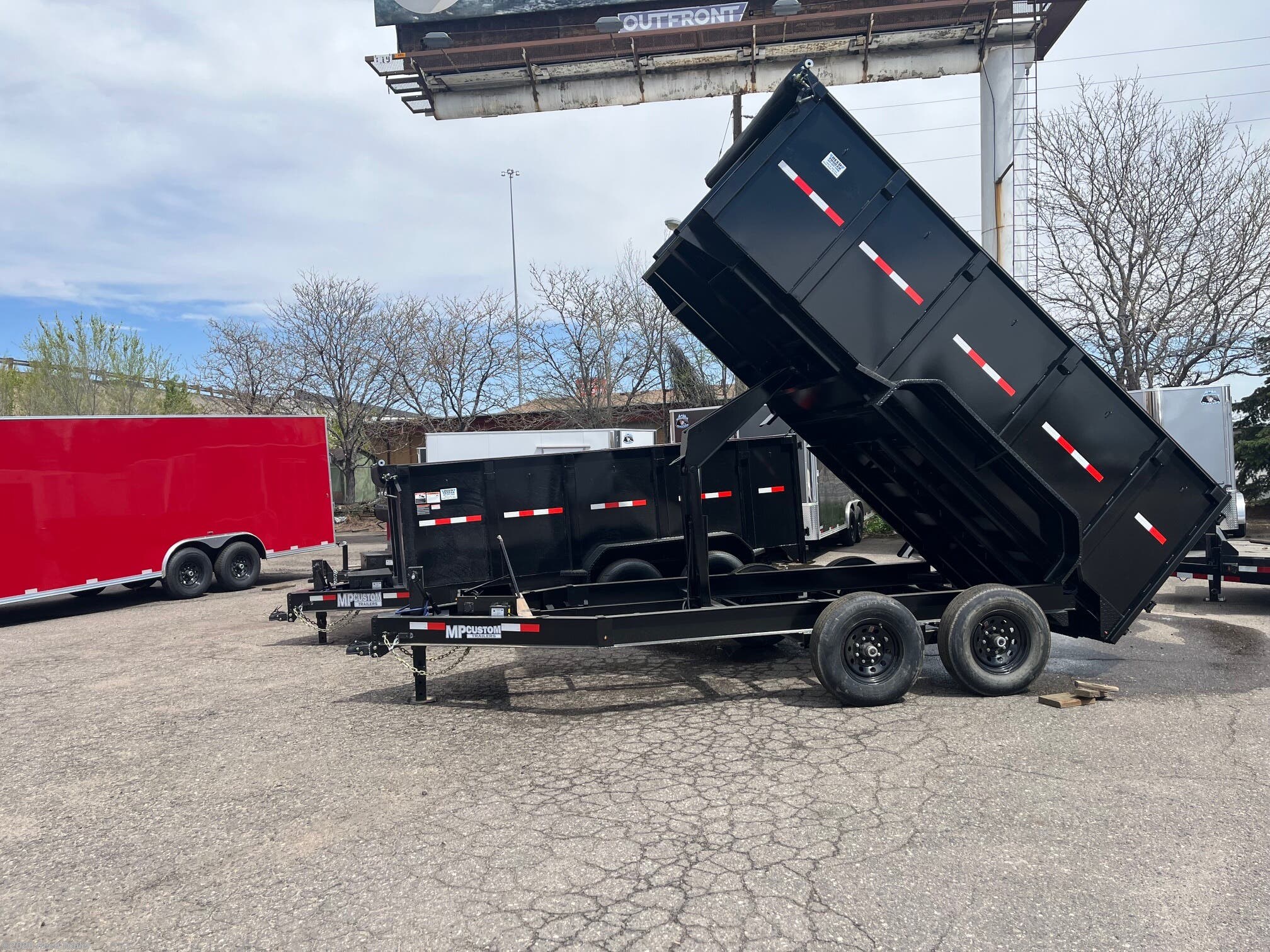 2025 MP Custom Trailers 83x14 14k 4ft side walls w/one piece 7ga floor