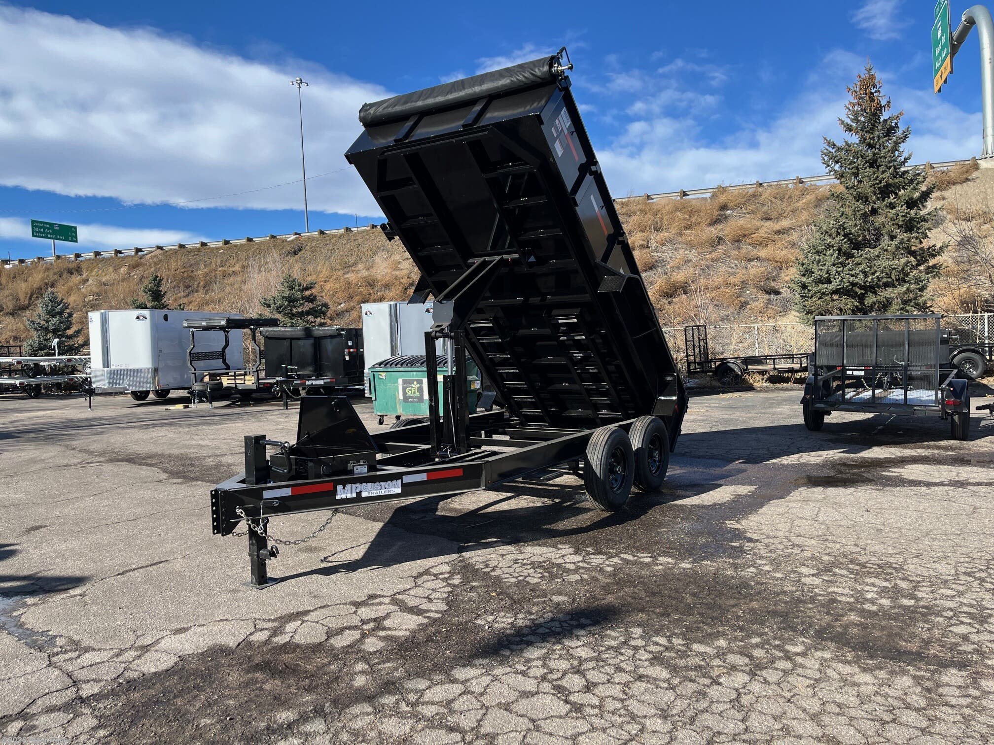 2025 MP Custom Trailers 83x14 14k 2ft side walls w/one piece 7ga floor