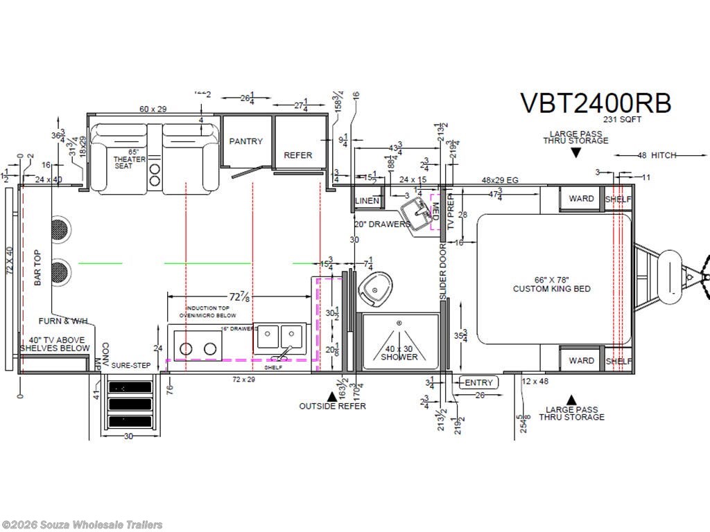 New 2025 Forest River Vibe 2400RB available in Canterbury, Connecticut
