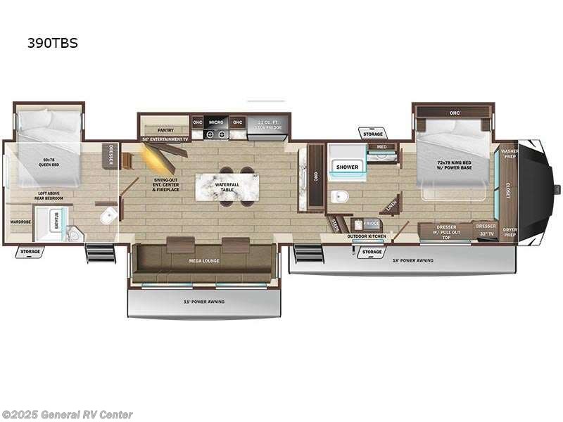 2025 Highland Ridge Open Range 3X 390TBS RV for Sale in Salisbury, NC 28146 316932
