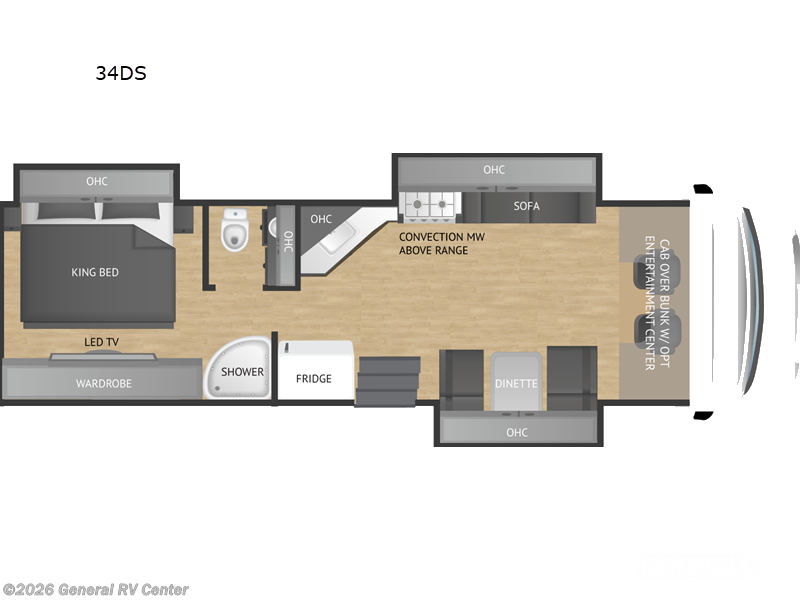 2026 Nexus Ghost 34DS - New Super C For Sale by General RV Center in Salisbury, North Carolina