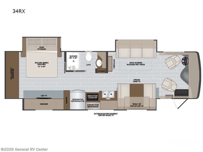 2025 Holiday Rambler Nautica 34RX - New Class A For Sale by General RV Center in Salisbury, North Carolina