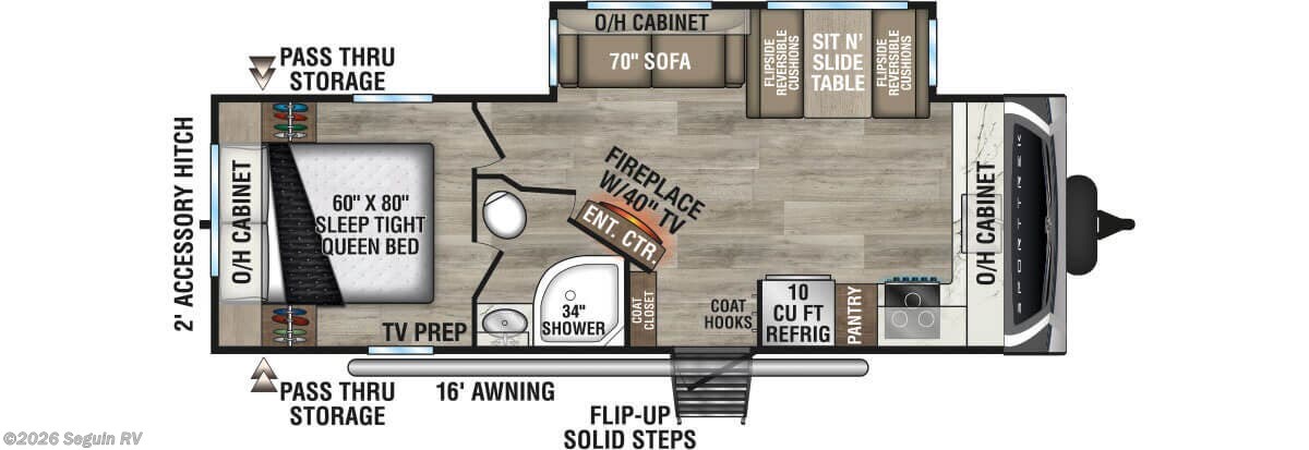 Floorplan of 2026 Venture RV SportTrek ST251VFK