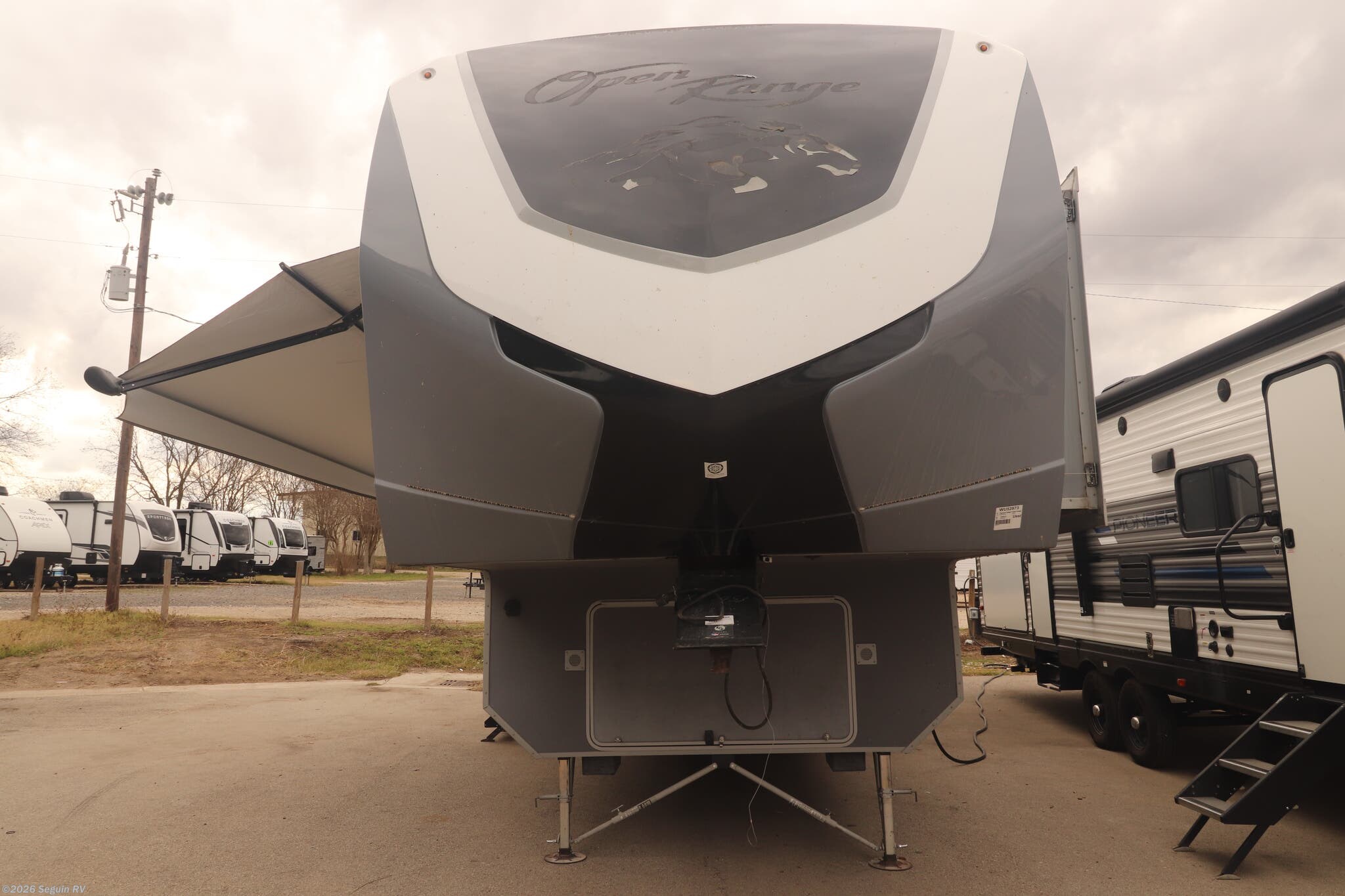 2019 Highland Ridge Open Range 3X 3X384RLS - Used Fifth Wheel For Sale by Seguin RV in Seguin, Texas features Water Heater, Toilet, LP Detector, Roof Vents, Refrigerator