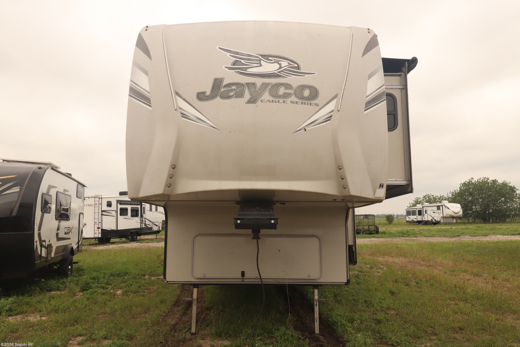 2018 Jayco Eagle 355MBQS - Used Fifth Wheel For Sale by Seguin RV in Seguin, Texas features Oven, 50 Amp Service, Water Heater, Shower, Converter