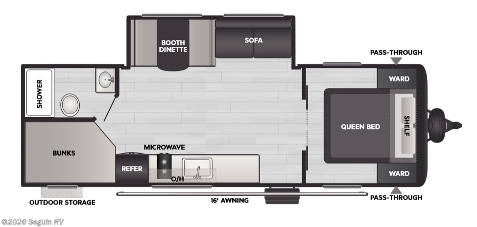 Floorplan of 2025 Keystone Coleman 25B