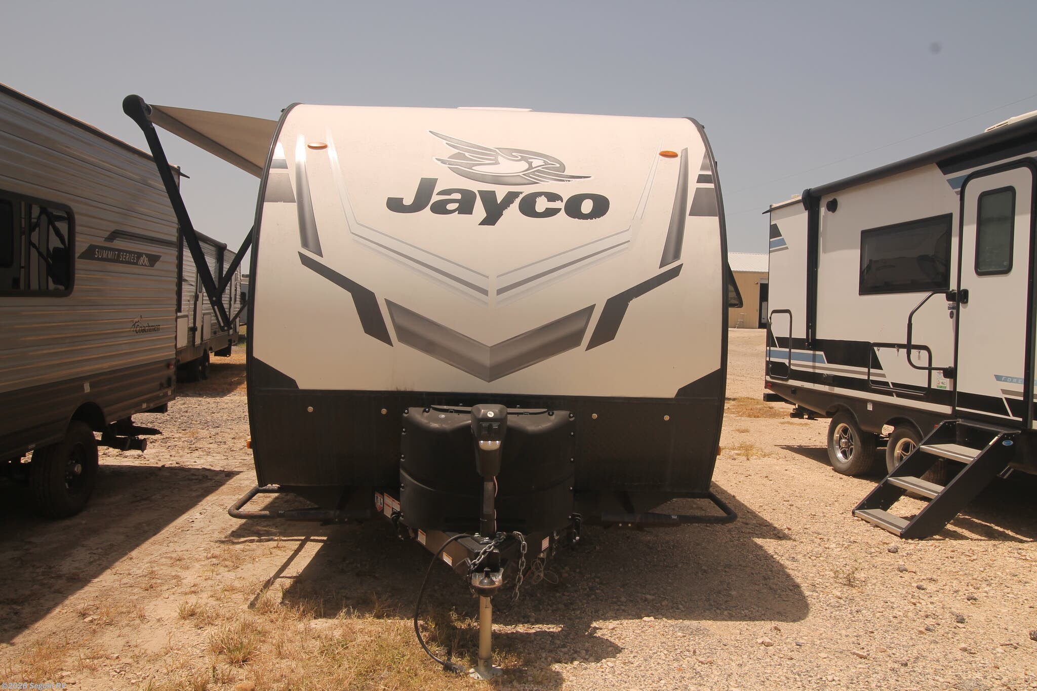 2022 Jayco Jay Feather Micro 166FBS - Used Travel Trailer For Sale by Seguin RV in Seguin, Texas features Black Tank Flush, Stabilizer Jacks, Microwave, Griddle, TV