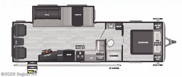 Floorplan of 2021 Keystone Springdale 285TL