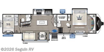 2022 East to West Tandara 375BH-OK - Used Fifth Wheel For Sale by Seguin RV in Seguin, Texas features Shower, Medicine Cabinet, Washer/Dryer Prep, LED Lights, Inverter