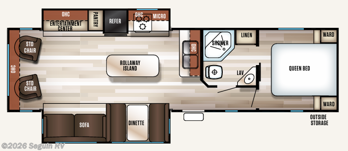 Floorplan of 2018 Forest River Cherokee 304R