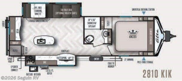 Floorplan of 2021 East to West Alta 2810 KIK