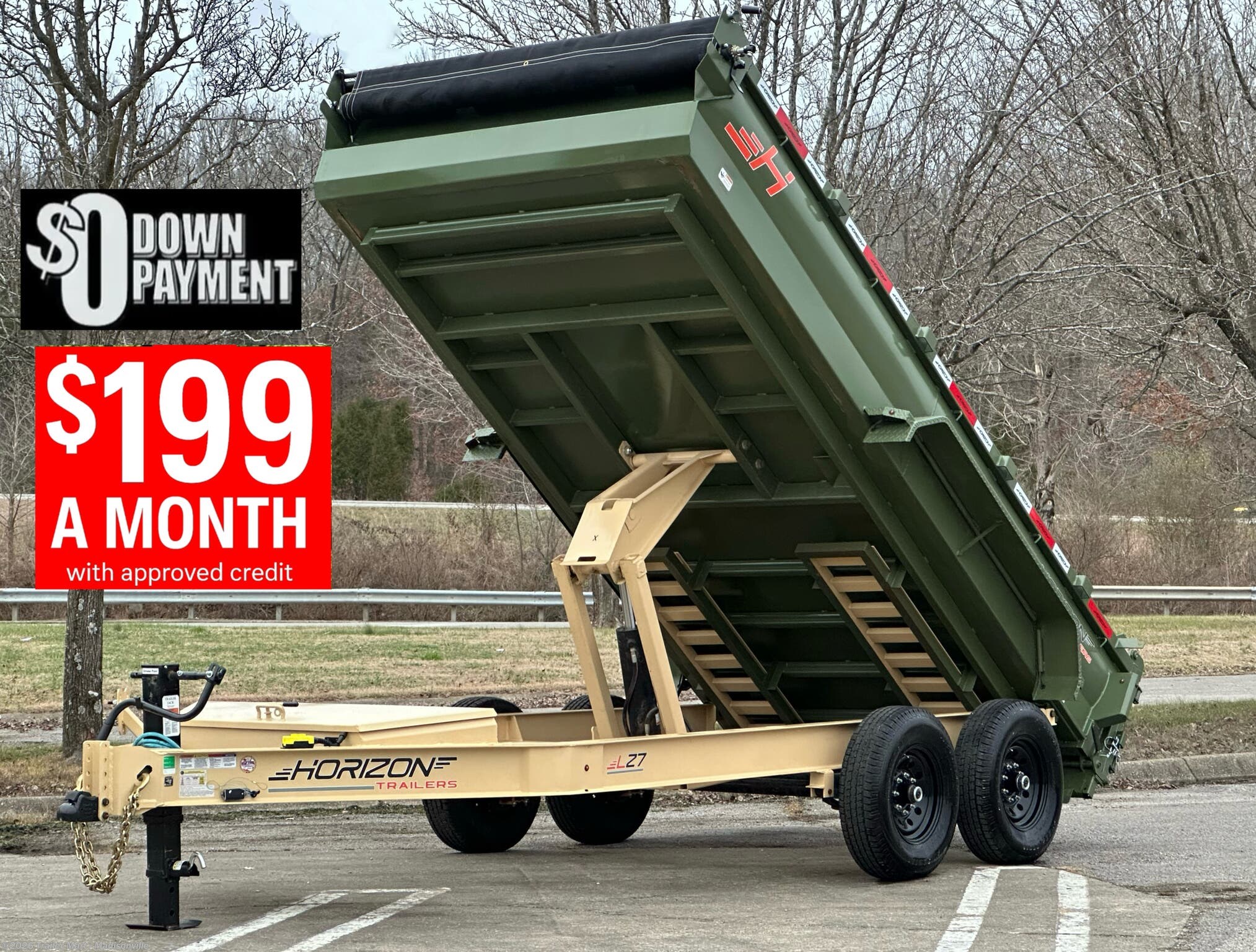 2025 Horizon Trailers LZ7 14' 14K Dump
