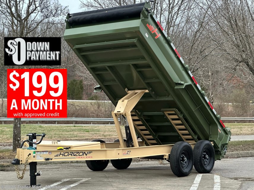 New 2025 Horizon Trailers LZ7 14' 14K Dump available in Madisonville, Kentucky