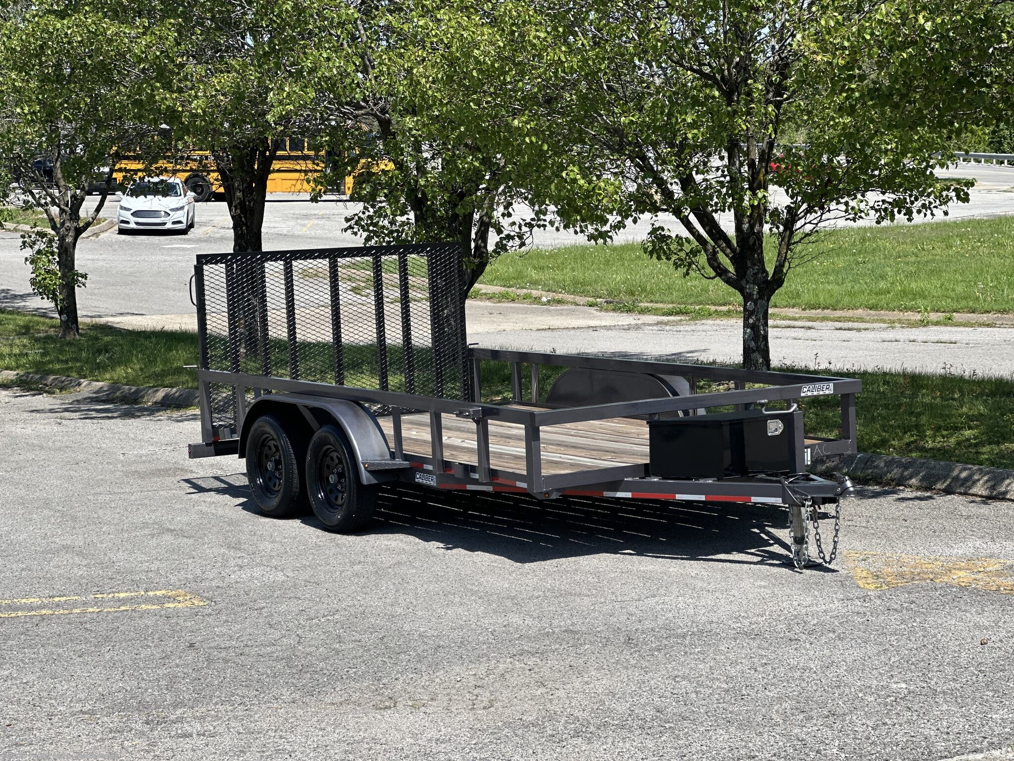 2024 7x14 Open Utility Trailer 7k axles, 4 wheel brakes by Caliber from Trailer Mart - Madisonville in Madisonville, Kentucky