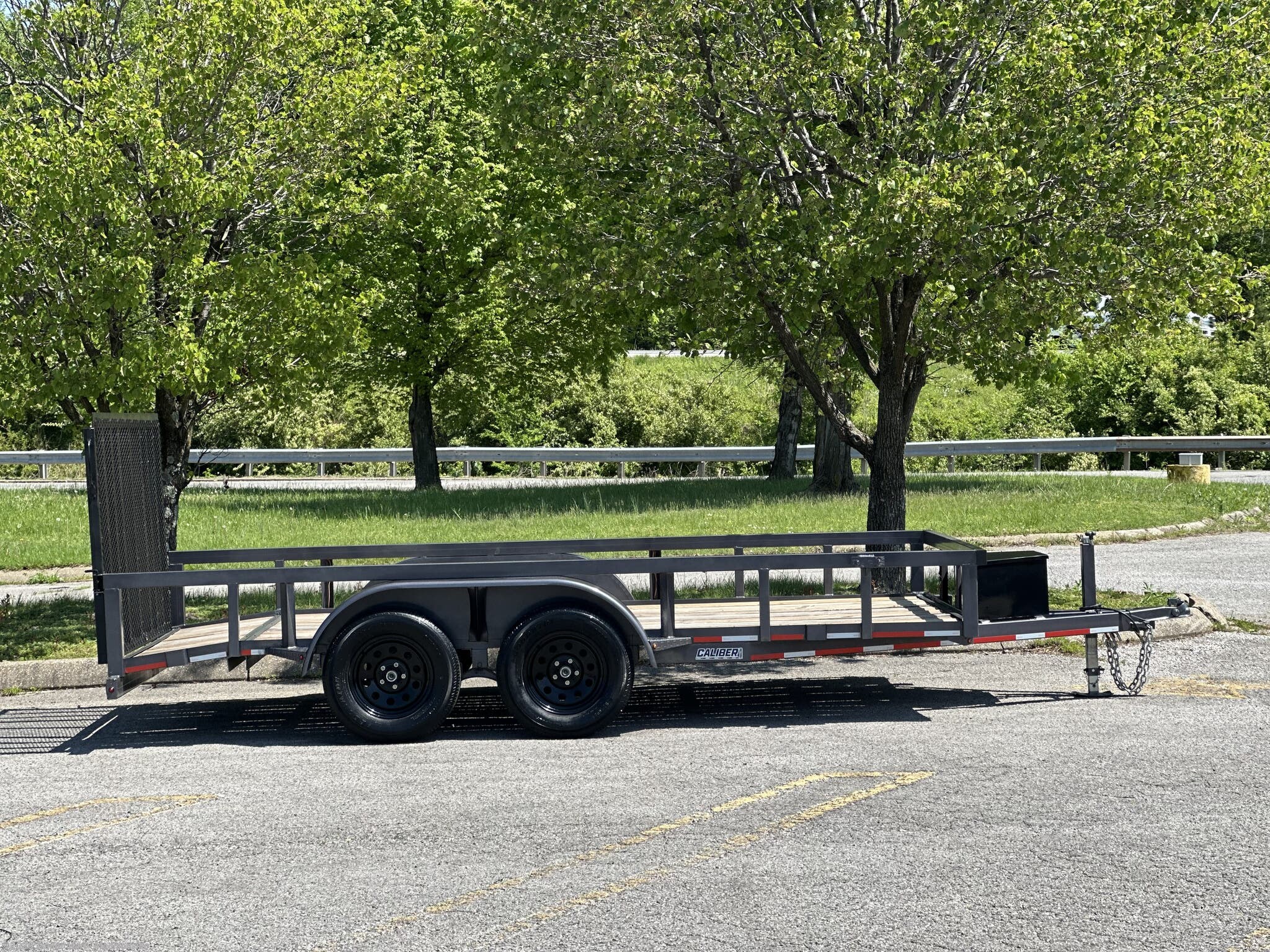 New 2024 Caliber 7x14 Open Utility Trailer 7k axles, 4 wheel brakes available in Madisonville, Kentucky