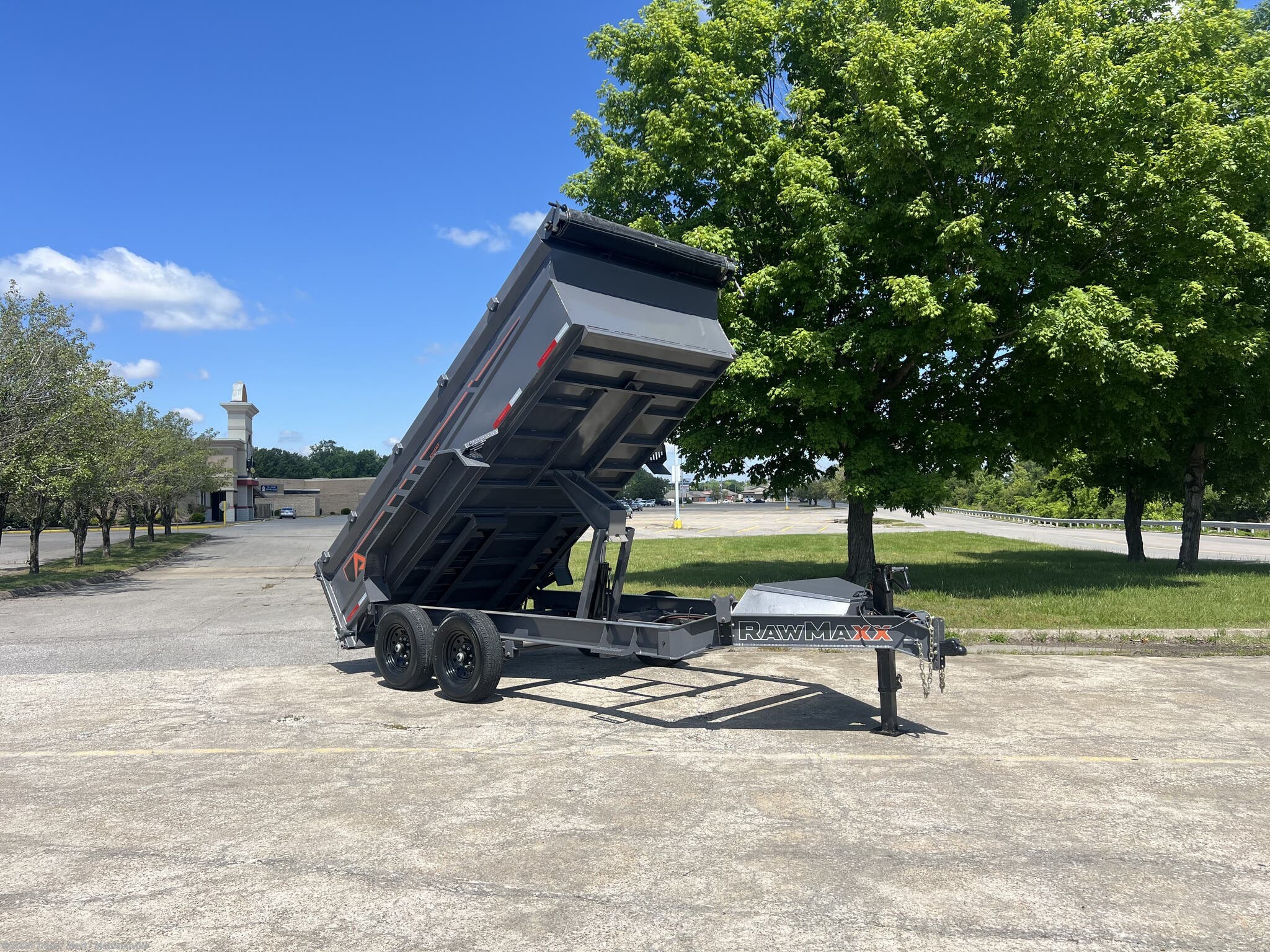 2026 RawMaxx Knight Edition 7x14 14k MidSide Dump - New Dump Trailer for sale by Trailer Mart - Madisonville in Madisonville, Kentucky