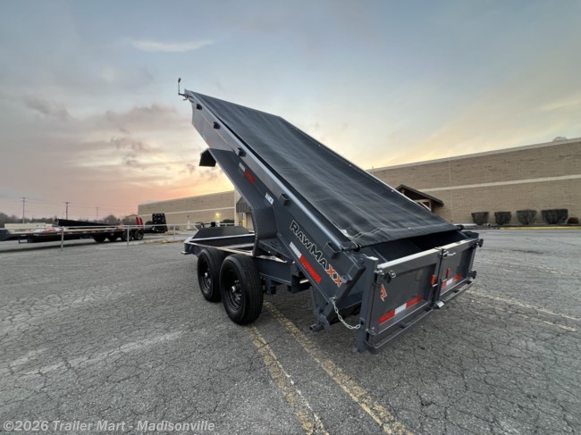 2026 RawMaxx GDX 7x14 14k Dump with tarp, spreader gate, ramps, etc