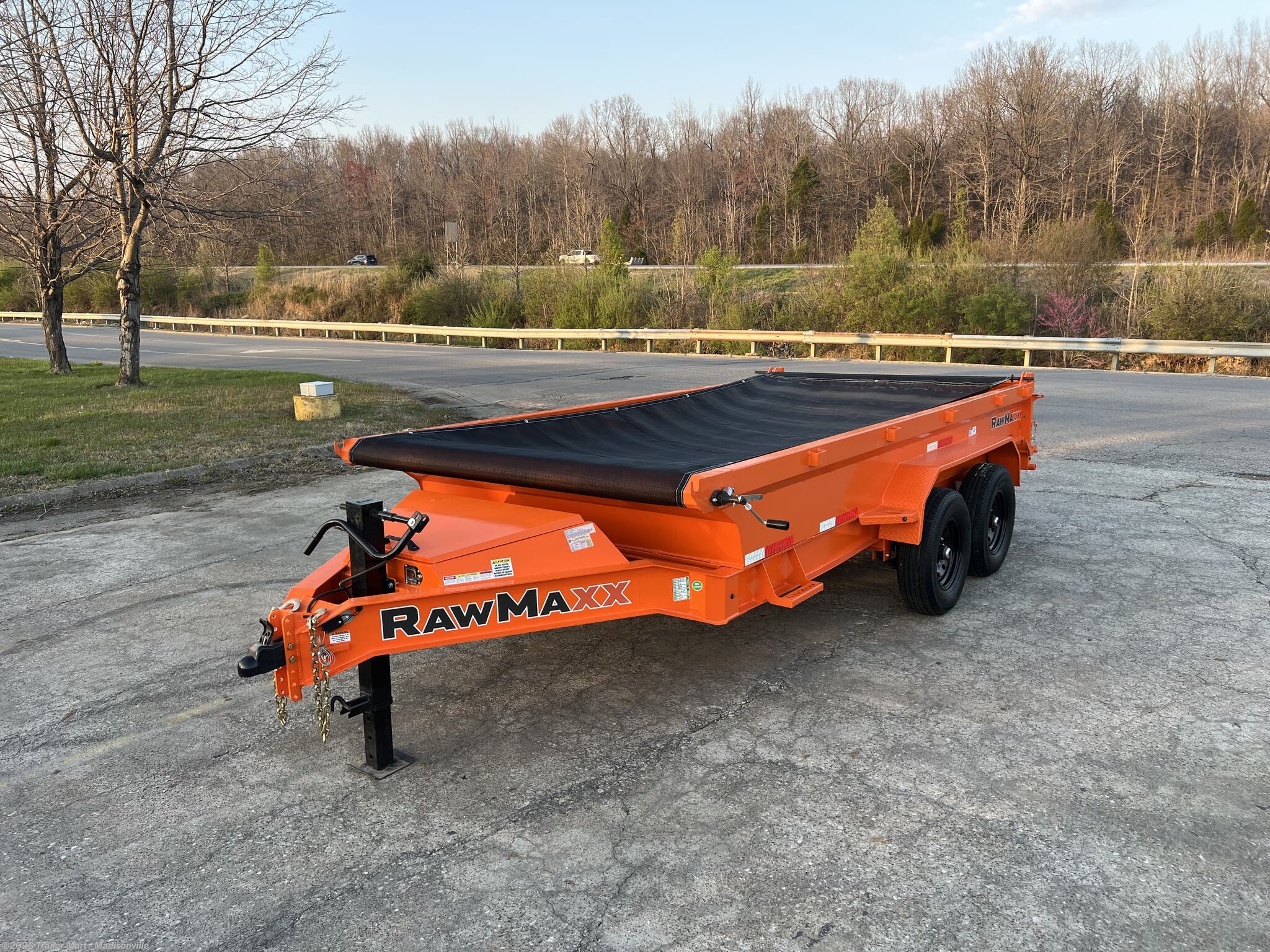2026 RawMaxx GDX 7x14 14k Dump with tarp, spreader gate, ramps, etc