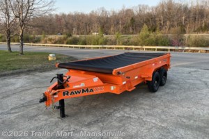 2026 RawMaxx GDX 7x14 14k Dump with tarp, spreader gate, ramps, etc