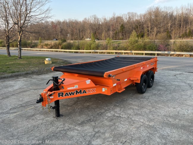 2026 RawMaxx GDX 7x14 14k Dump with tarp, spreader gate, ramps, etc