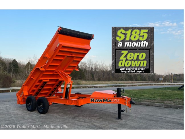2026 RawMaxx GDX 7x14 14k Dump with tarp, spreader gate, ramps, etc