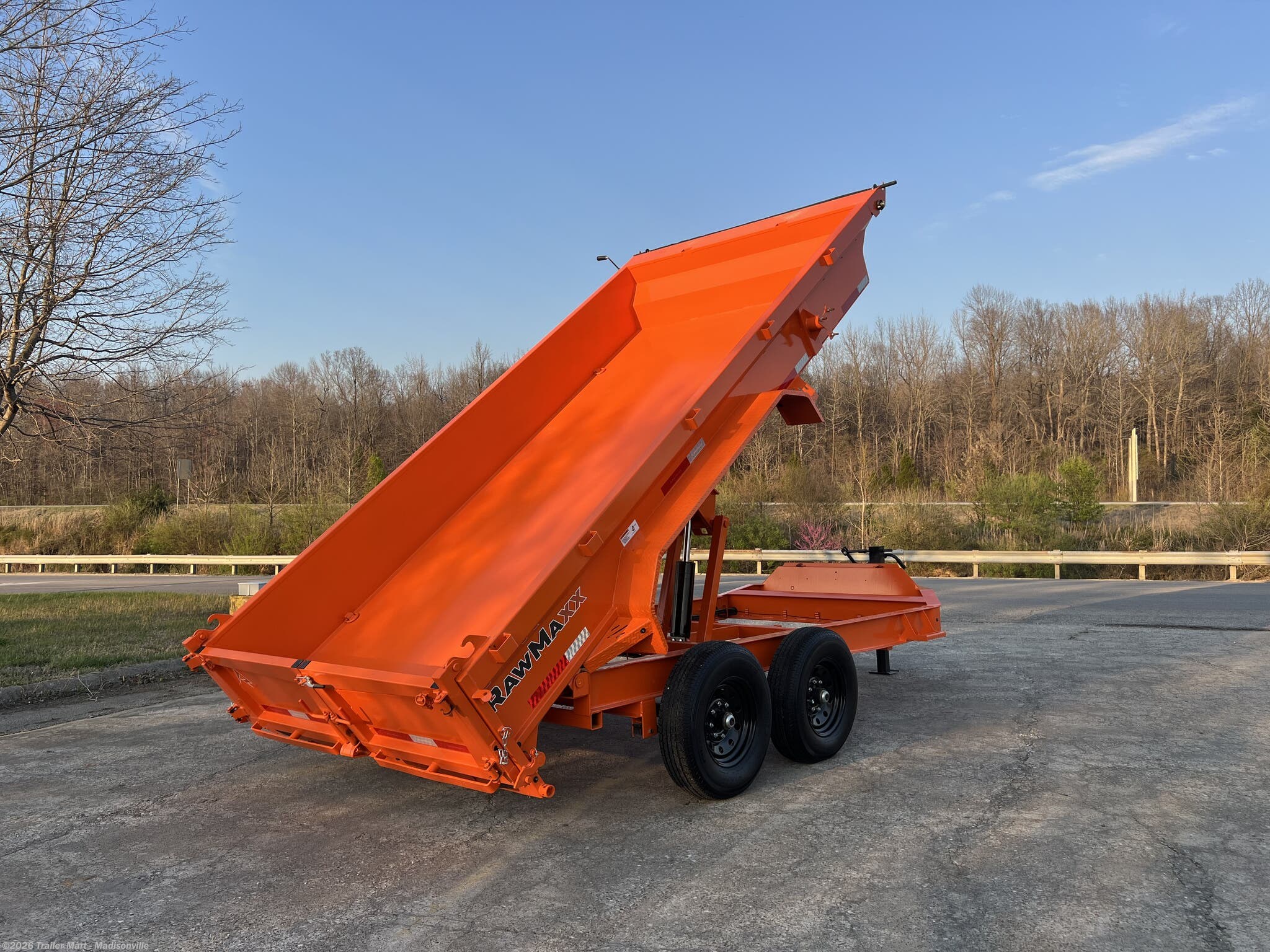 2026 RawMaxx GDX 7x14 14k Dump with tarp, spreader gate, ramps, etc - New Dump Trailer for sale by Trailer Mart - Madisonville in Madisonville, Kentucky