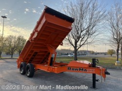 New 2026 RawMaxx GDX 7x14 14k Dump with tarp, spreader gate, ramps, etc available in Madisonville, Kentucky