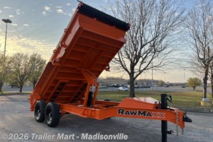 2026 RawMaxx GDX 7x14 14k Dump with tarp, spreader gate, ramps, etc
