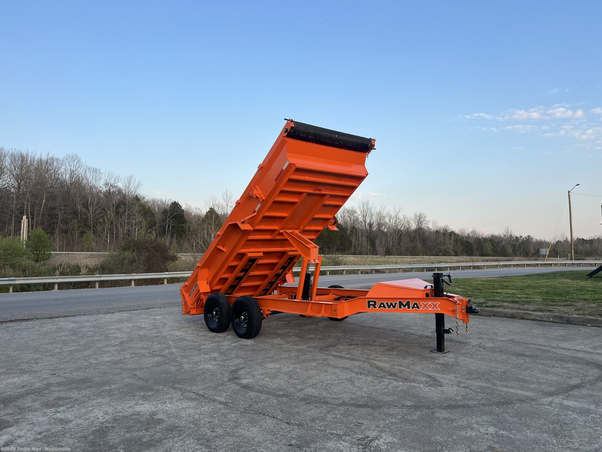 2026 RawMaxx GDX 7x14 14k Dump with tarp, spreader gate, ramps, etc