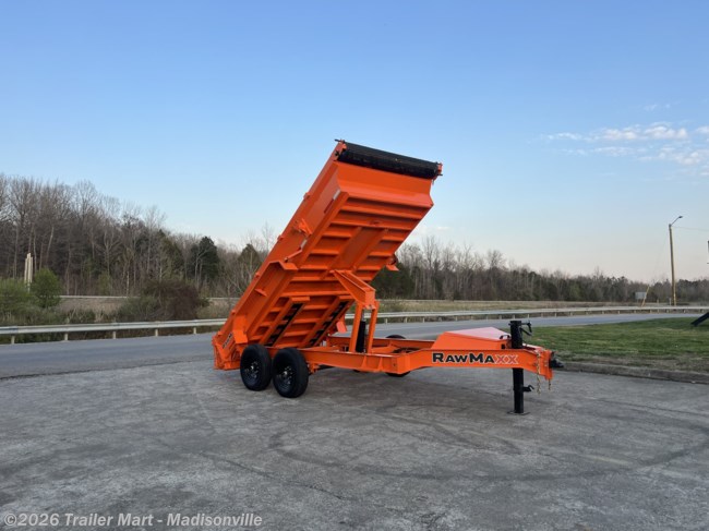 2026 RawMaxx GDX 7x14 14k Dump with tarp, spreader gate, ramps, etc