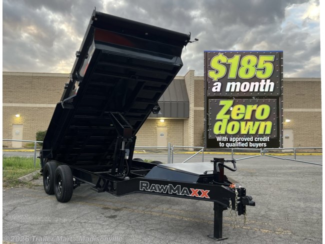 2026 RawMaxx GDX 7x14 14k Dump with tarp, spreader gate, ramps, etc
