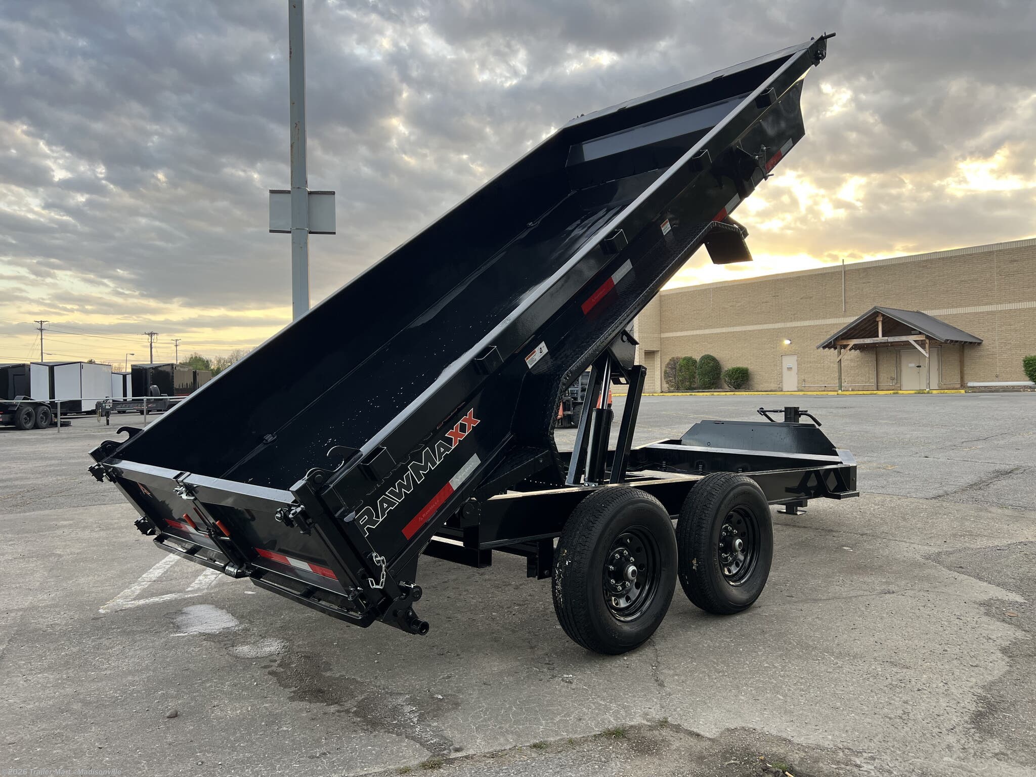 2026 RawMaxx GDX 7x14 14k Dump with tarp, spreader gate, ramps, etc - New Dump Trailer for sale by Trailer Mart - Madisonville in Madisonville, Kentucky