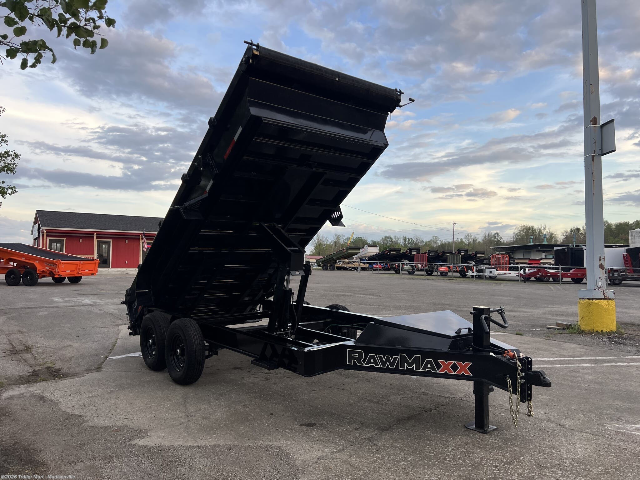 2026 RawMaxx GDX 7x14 14k Dump with tarp, spreader gate, ramps, etc - New Dump Trailer for sale by Trailer Mart - Madisonville in Madisonville, Kentucky