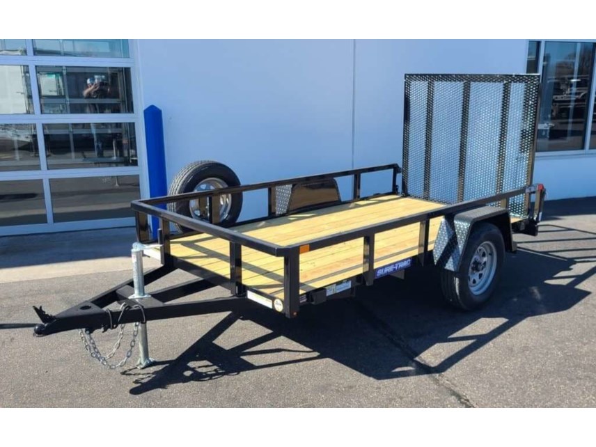New 2024 SURE-TRAC 5x10 Tube Top Utility Trailer - Black available in Buffalo, Minnesota