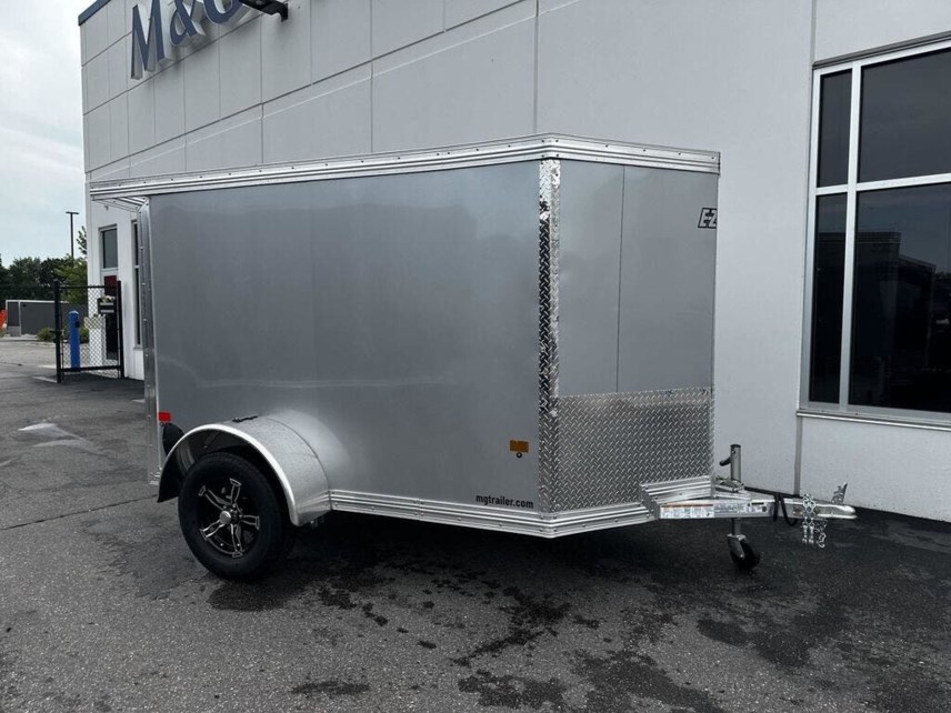 New 2025 EZ-HAULER 5x8 Aluminum Enclosed  Cargo Trailer - 5'6" Interior - Silver available in Buffalo, Minnesota