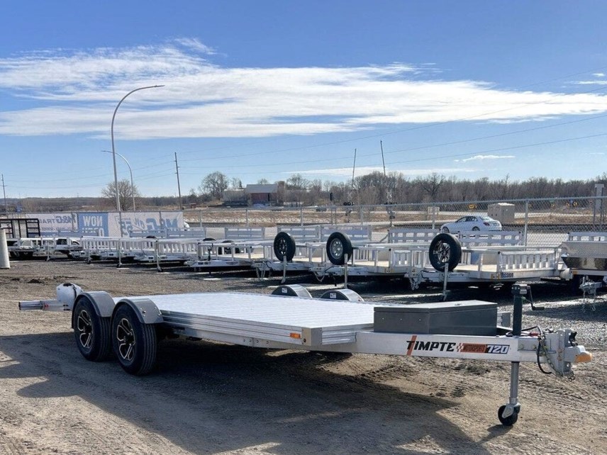 New 2025 TIMPTE 720 81X20 ALUMINUM DROP DECK CAR HAULER available in Buffalo, Minnesota