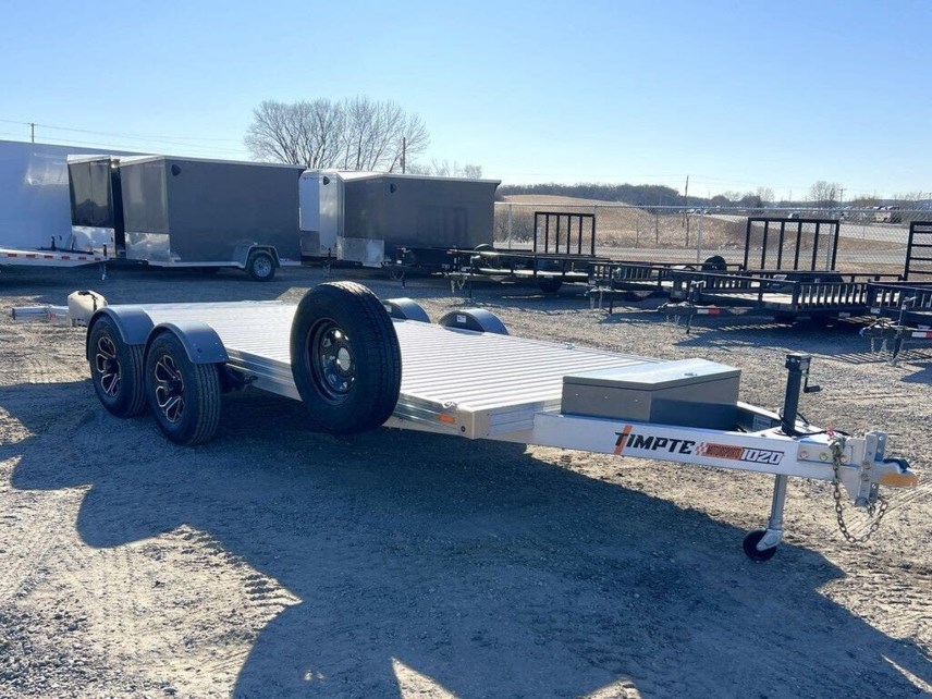 New 2025 TIMPTE 1020 81X20 10K ALUMINUM DROP DECK CAR HAULER available in Buffalo, Minnesota