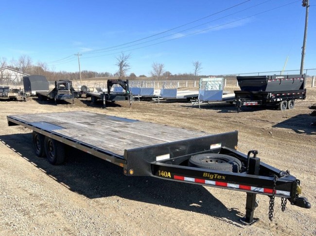 2023 BIG TEX 140A-22 102x22 Deckover Trailer 14k - Black