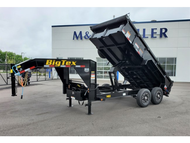 2025 BIG TEX 14GX-14 83X14 15.9K GOOSENECK DUMP TRAILER - BLACK