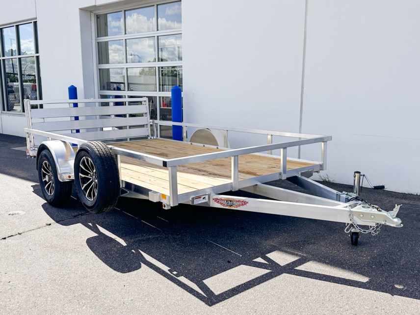 New 2025 H&H 82X12 ALUMINUM RAIL SIDE UTILITY TRAILER available in Buffalo, Minnesota