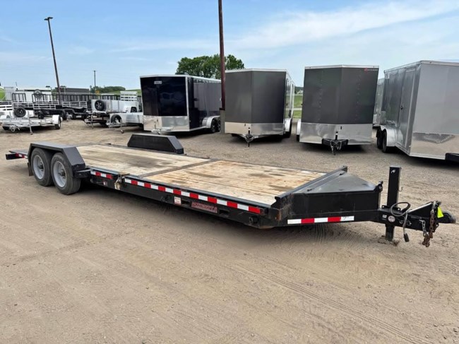 2020 MIDSOTA TB-24 83X24 (16 + 8) 17.6K TILT BED EQUIPMENT TRAILER - BLACK