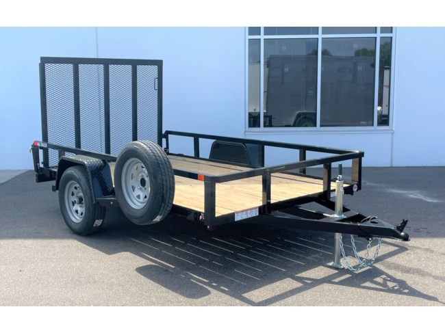 2024 SURE-TRAC 6x10 Tube Top Utility Trailer w/ Spare Tire - Black