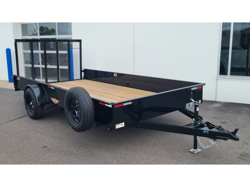 New 2024 H&H 82x14 SOLID SIDE UTILITY - BLACK available in Buffalo, Minnesota