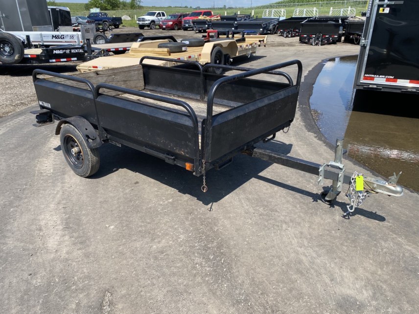 Used 2002 USED 4X8 SA UTILITY TRAILER - BLACK available in Buffalo, Minnesota